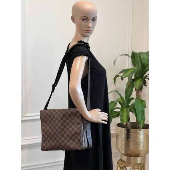Louis Vuitton Naviglio Brown Damier Ébène Crossbody Bag in Excellent Condition - Picture 11 of 11